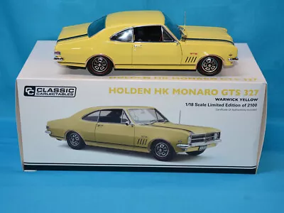 1:18 Holden HK Monaro - GTS 327 - Warrik Yellow • $279.95