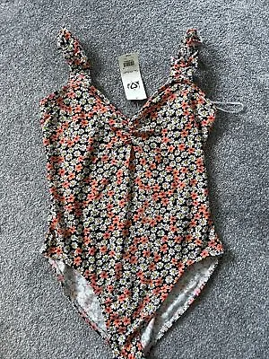 Miss Selfridge Floral Bodysuit Size 14 • £8.99