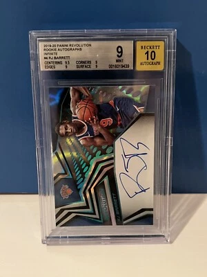 $185 • Buy 🔥RJ Barrett 2019-20 Panini Revolution-Rookie Autographs Infinite-#12/25 BGS 9🔥