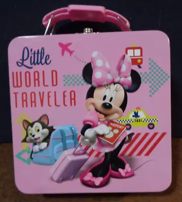 Minnie Mouse Small Lunch Favor Box Metal  6” X 6” Little World Traveler • $9.98