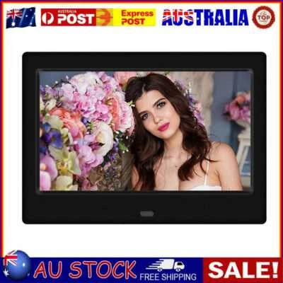 $49.39 • Buy 7 Inch LED 800x480 Digital Photo Frame Alarm Clock MP3 Movie Player (Black)