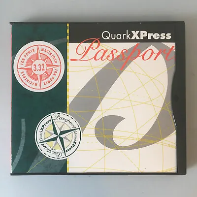 QuarkXpress 3.32 Passport For Apple Mac OS Desktop Publishing Design Software 96 • £31.99