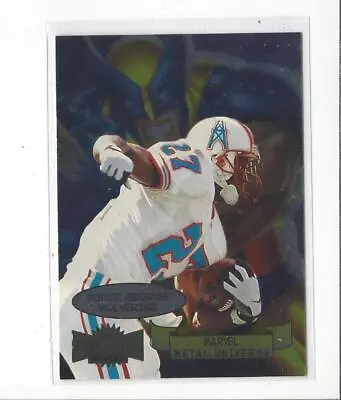 1997 Metal Universe Marvel Metal #4 Eddie George (w/ Wolverine) Oilers • $6.99