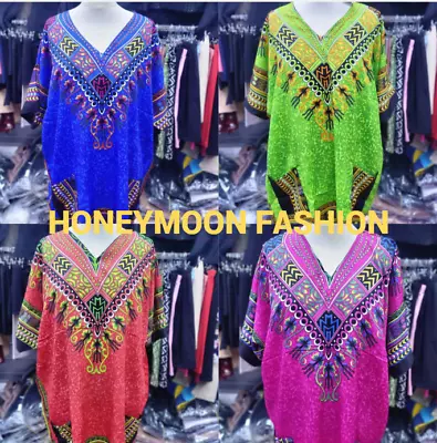£9.99 • Buy Dashiki Shirt Hippie Mexican Afro Gringo Poncho Tribal Unisex Festival T-Shirts 