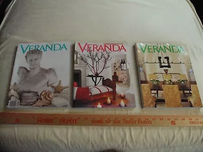 Lot Of 3 Veranda Magazine 2002-2003 Issues • $7.99