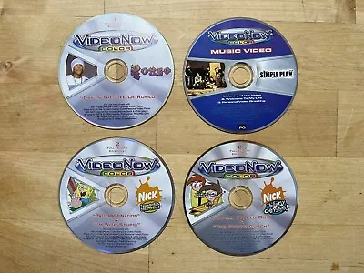 Lot Of 4 VideoNow Color Nick Discs SpongeBob - Fairly Odd Parents - Romeo - Plan • $10