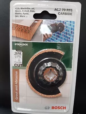 Bosch Starlock Acz 70 Rt5 Carbide-riff Thin Kerf Segment Saw Blade • £16.95