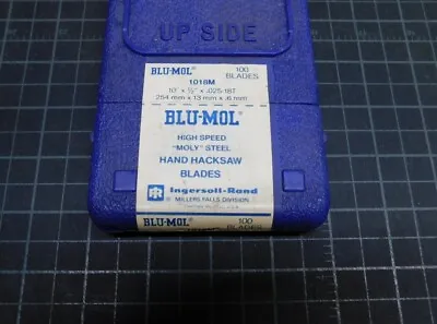  BLU-MOL 10  X 18T  Hack Saw Blade High Speed No. 1018M 10 Pcs Made In USA • $9.99