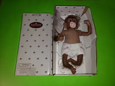 The Ashton-Drake Galleries Coco So Truly Real Poseable Lifelike Baby 16  Monkey • $89.99