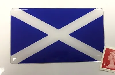 Scottish Saltire Flag Sticker Super Shiny Domed Finish 100mm Scotland • £4.25