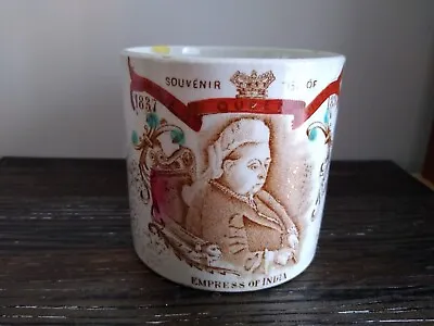 Antique Queen Victoria Empress Of India Diamond Jubilee Mug • £25