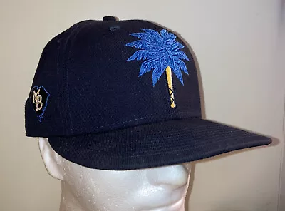 Myrtle Beach Pelicans Palm Tree New Era 59Fifty Fitted 7-1/2 Hat MiLB Cap • $29.95