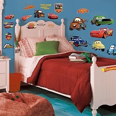 DISNEY CARS 19 BiG Piston Cup Wall Stickers Lightning McQueen Room Decor Decals • $17.99