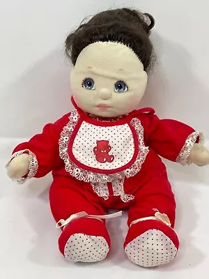 Vtg 1985 Mattel My Child Doll Brown Blue Eyes Original Clothing Red Pajama 14” • $59.99