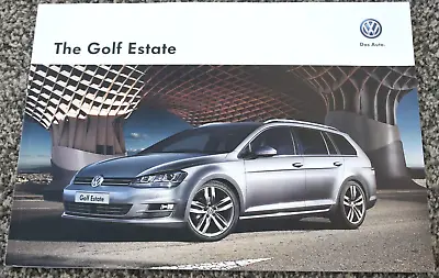 Volkswagen Golf Estate Uk Sales Brochure March 2014 New Old Stock • $11.14
