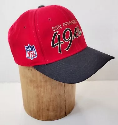 San Francisco 49ers Sports Specialties Script Wool Vintage Football Hat Cap Red • $9.99