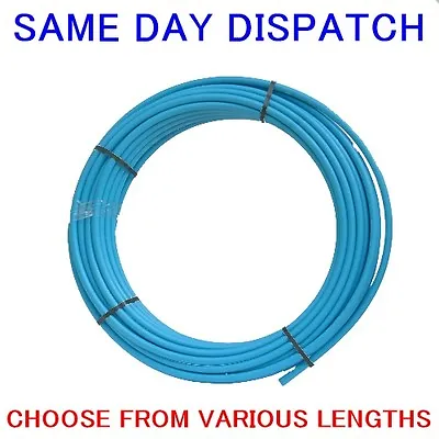 MDPE Blue Water Pipe 20mm 25mm & 32mm Choice Of Sizes & Length Supplied Coiled • £3.99