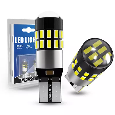 2pcs T10 168 194 2825 White LED License Plate Side Marker Light Bulb Canbus • $14.99