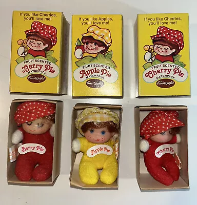 Vintage Fun World Fruit Scented Matchpack Pocket Dolls In Box Cherry Apple Berry • $29.99