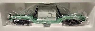 Rail King By MTH O Scale Die Cast  Depressed Flat Car W/Transformer PC #766055 • $69.99