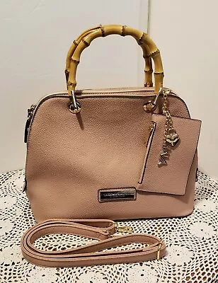 Andrew Marc Pink Purse Bag With Charms Pouch And Shoulder Strap • $38