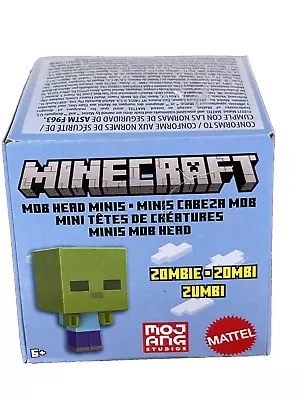 NEW Mattel Minecraft Mob Head Boxed Mini Figures ZOMBIE 1  #HDV78 • $12.99