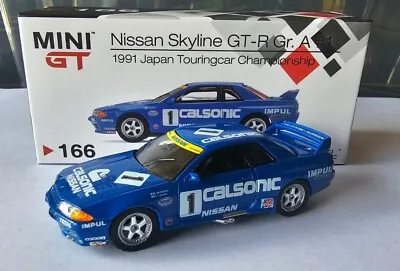 Mini Gt - Nissan Skyline Gtr R32 Gr A 1991 Jtcc [blue] Calsonic Near Mint Vhtf  • $49.95