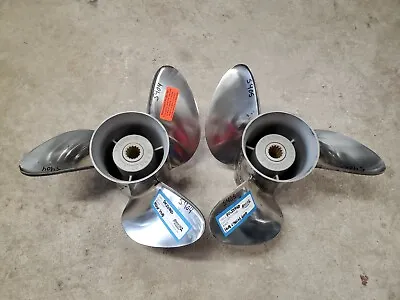 Pair Of 14 3/4  X 21p Omc Evinrude Johnson Viper Ss Propellers P5404 P5405 • $445