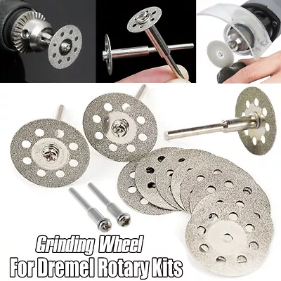 Mini Diamond Cutting Discs Wheel Blades + Drill Bit For Dremel Rotary Tool • $8.17