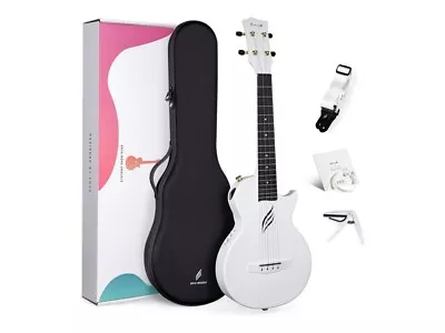 $295 • Buy Enya Nova U Pro CarbonFibre Tenor Ukulele - White- Includes Pickup