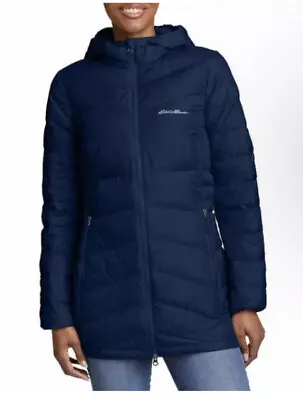 Eddie Bauer Women's Mid Length Down Parka Lightweight And Packable • $45