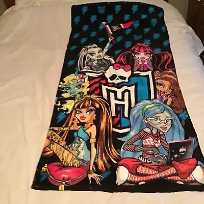 Monster High Total Recharge Beach Towel 28  X 58  100% Cotton • $15