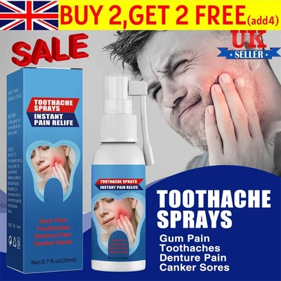 £5.59 • Buy Toothache Spray Instant Pain Relief Oral Teeth Care Effective Dental Treatment🔥