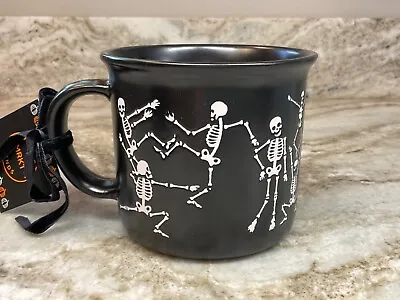 Large Halloween Coffee Mug Dancing Skeletons Black Market Finds New • $17.99