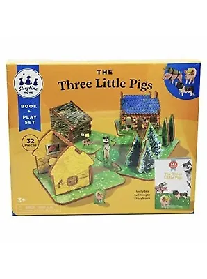 2020 STORYTIME TOYS 32pc Book & Toy Set THE THREE LITTLE PIGS Read Build Play 3+ • $23.99