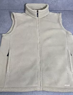 Musto Snugs Performance Fleece Gilet Cream Full Zip Large Very Good Condition • £29.99