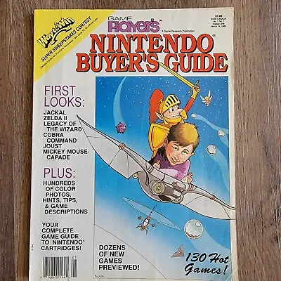 Game Player’s Magazine Nintendo Buyer’s Guide Vol 1 Issue 1 1988 Zelda II • $17.28