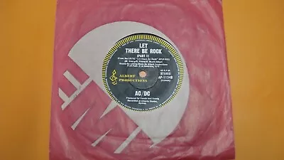 Ac/dc Let There Be Rock Rare Oz Single • $99