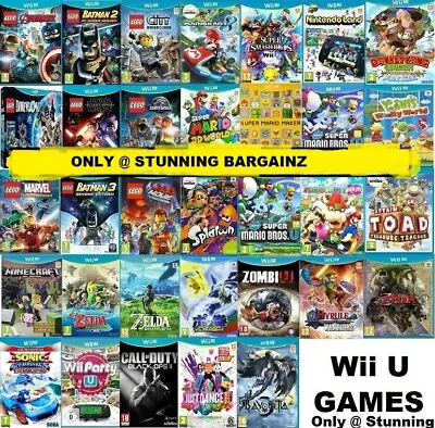 Wii U GAMES - Nintendo - Mint - Fast • $95.63