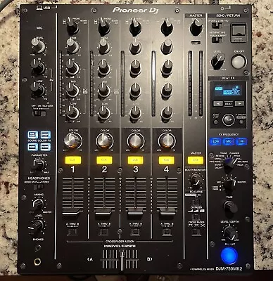 Pioneer DJ DJM-750MK2 4-channel DJ Mixer With Deck Saver Hard Case • $1150