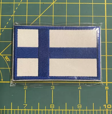 Finland Flag Flag Country Flag Embroidered Hook Loop Patch Badge • $4.99