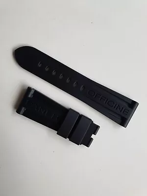 OFFICINE PANERAI OEM 26mm BLACK RUBBER  STRAP FOR TANG BUCKLE  • £159.99