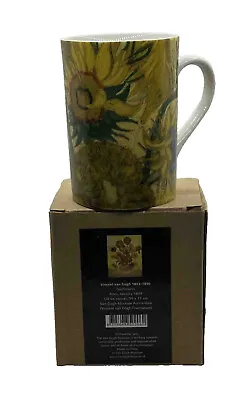 Vincent Van Gogh Coffee Mug Museum Sunflower Cup New In Box Imported Porcelain • $17.97