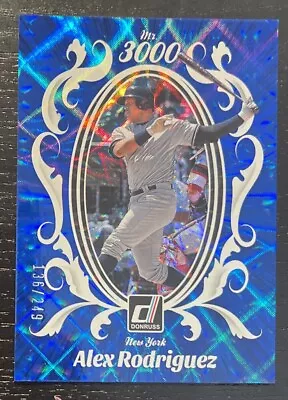 2023 Donruss Baseball Alex Rodriguez Mr. 3000 Blue Foil 136/249 Yankees 💎💎💎 • $0.99