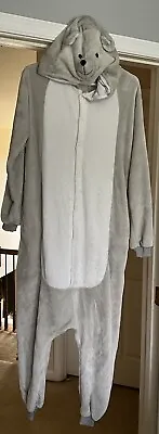 Adult Halloween Furry Fleece Mouse Costume W/ Tail&Hood • $26