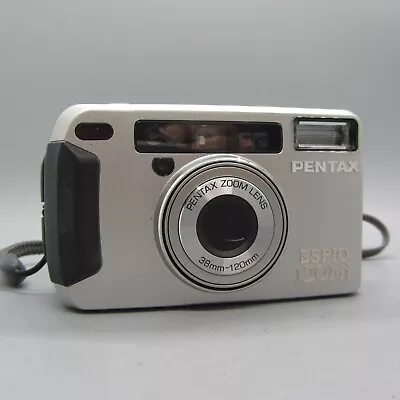 Pentax Espio 120Mi 35mm Film Point And Shoot Camera Silver Tested • £84.99