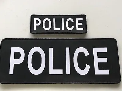 £9.99 • Buy Police-Hook & Loop Backed Badge Set. ( 1 Large & 1 Small)