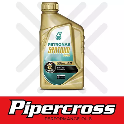 £12.99 • Buy Petronas Syntium 7000 E 0W-40 Engine Oil 1 Litres 1L 0W40 Car Automotive Oil