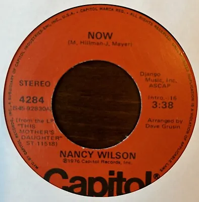NANCY WILSON - Now / This Mothers Daughter - CAPITOL - Northern Soul Modern 70's • £11.99