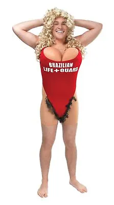 £24.99 • Buy Mens Adult Lifeguard Baywatch Lifesaver Hairy Mary Stag Do Fancy Dress Costume